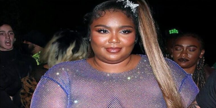 Lizzo luce increíble vestido de malla en la fiesta de cumpleaños de Cardi B