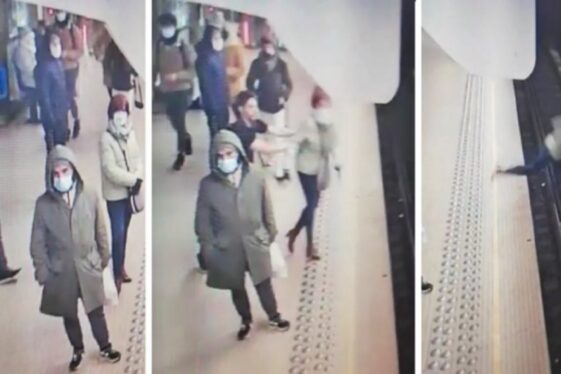 Una mujer es empujada a las vías del metro cuando llega el tren: se publica un vídeo