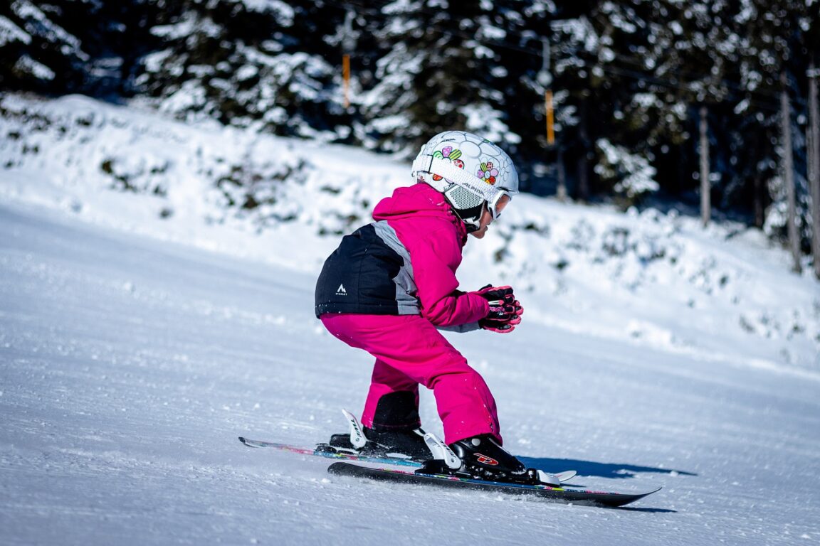 nina esquia como profesional