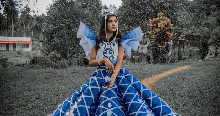 le cosió vestido de graduación