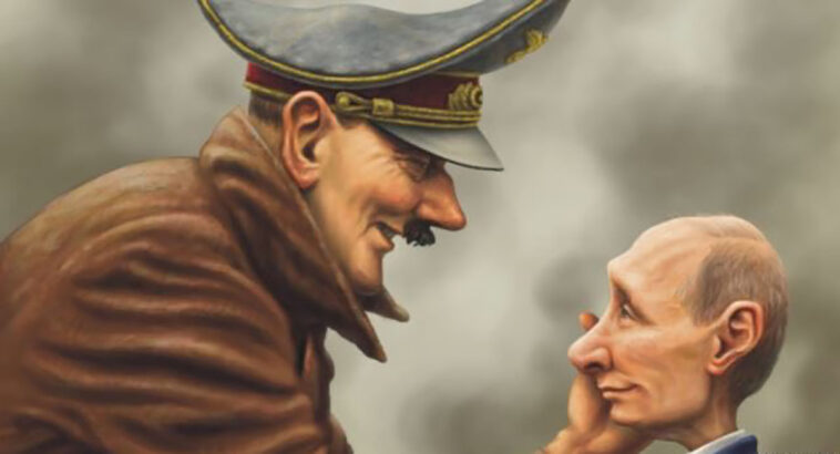 caricatura de Hitler Putin