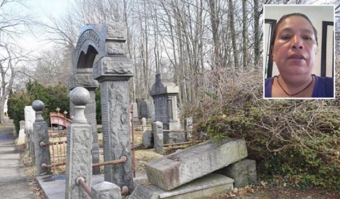 mujer muere en el cementerio