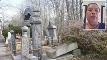Una mujer muere luego de que le cayera encima una enorme lápida en un cementerio