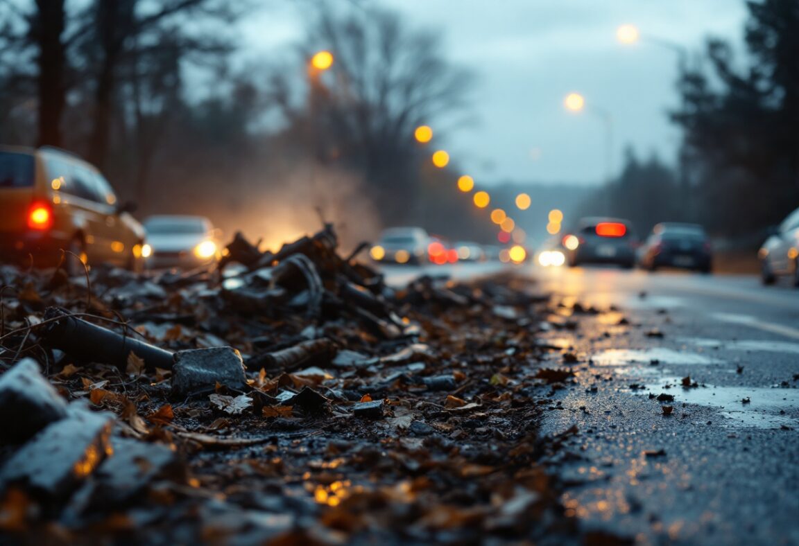 Imagen del accidente de camión que impactó a la comunidad