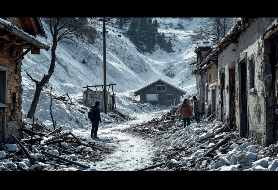 Immagine della devastazione causata dall'avalancha a Nariño