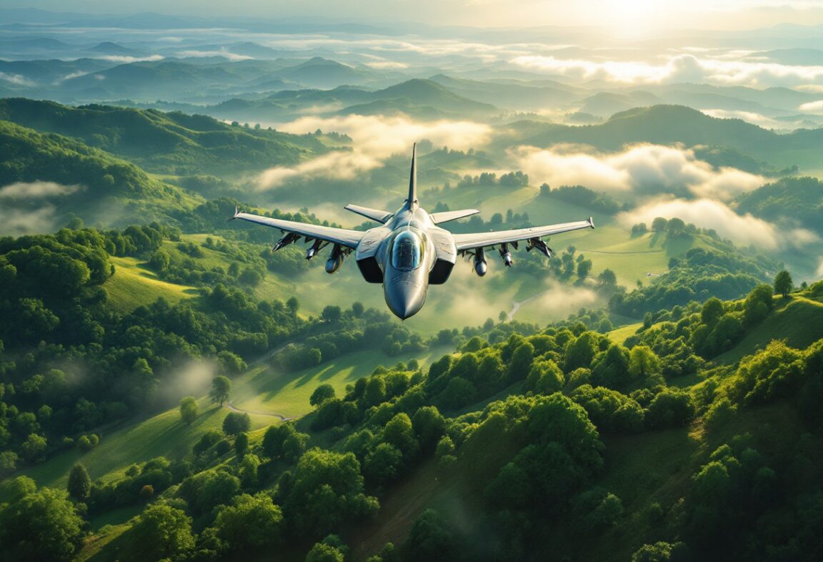 Avión Kfir en vuelo, símbolo de defensa nacional