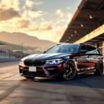 BMW M5 Touring in azione durante il MotoGP