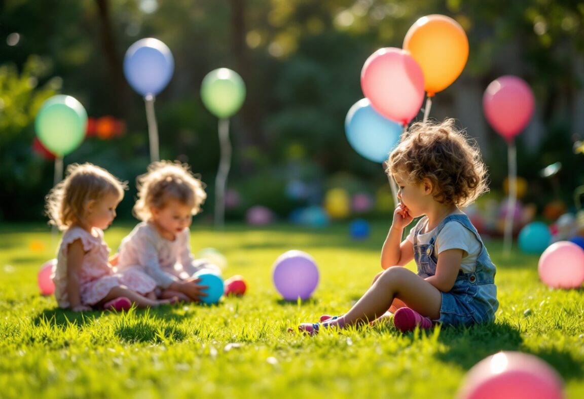 Immagine di una festa infantile interrotta da una sparatoria