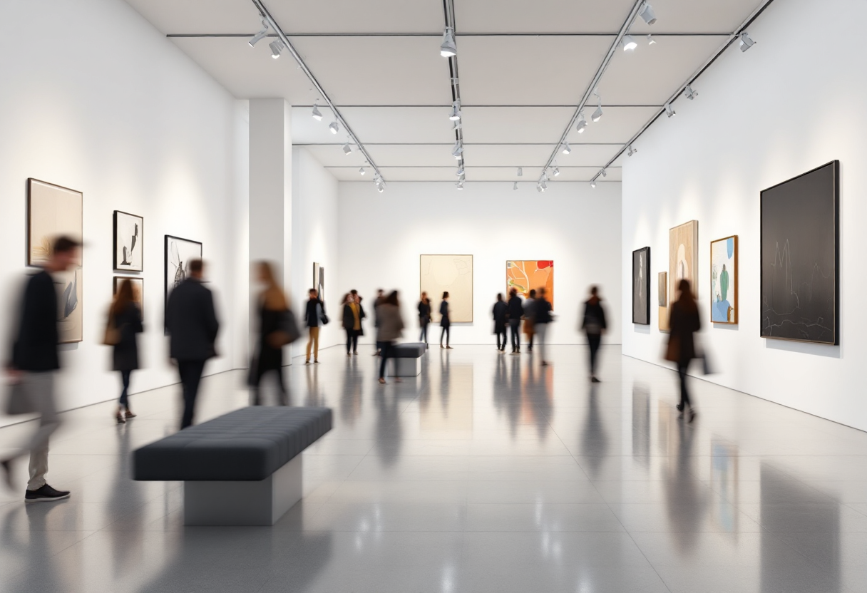 Immagine della Bienal de São Paulo con opere d'arte