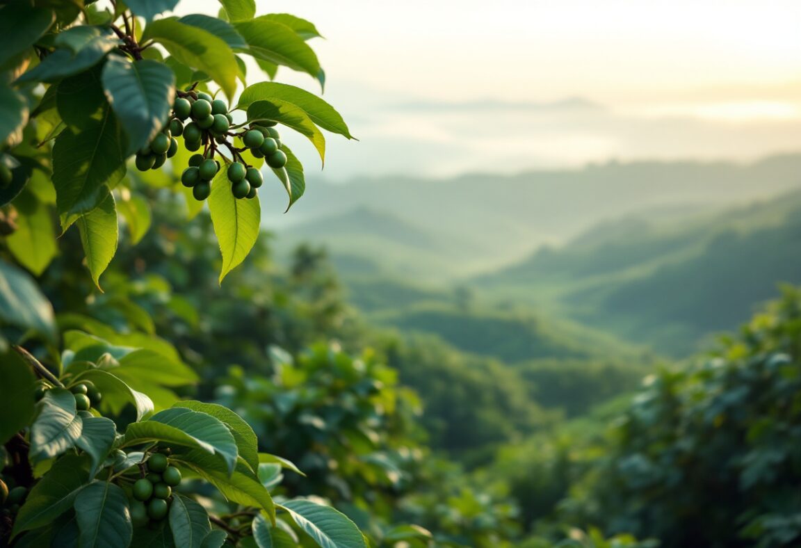 Cosecha de café en Brasil con tarifas fluctuantes