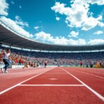 Atleti in competizione al Campeonato Sudamericano in Argentina