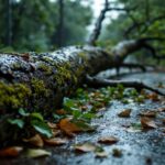 Un albero secolare abbattuto dal temporale a São Paulo