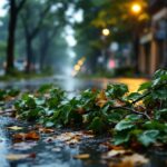 Tráfico congestionado a causa de la tormenta en São Paulo