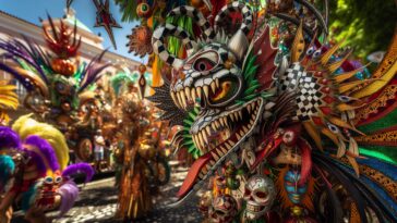 Celebrazione del Carnaval 2025 a Barranquilla con colori vivaci