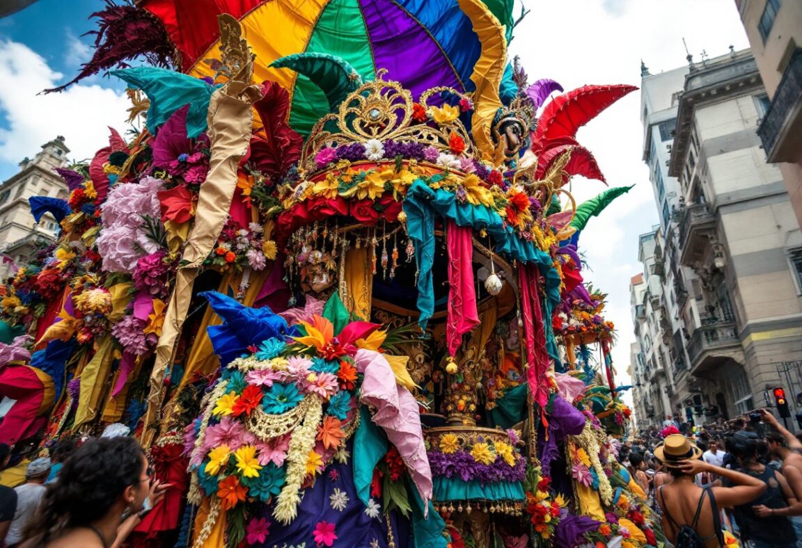 Académicos de Niterói durante il Carnaval di Rio de Janeiro