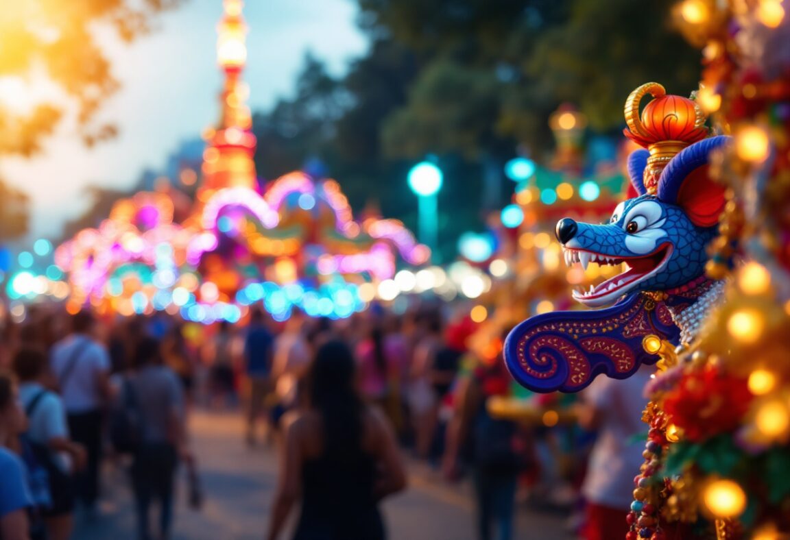 Sfilata colorata del Carnaval de la 44 con costumi vivaci