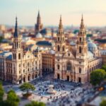 Vista panoramica delle cattedrali di Zaragoza