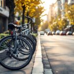 Immagine di un ciclista in una strada di São Paulo