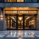 Vista panoramica de un cine moderno en São Paulo