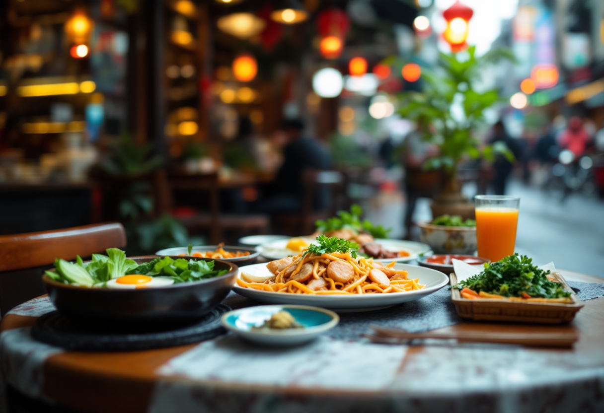 Un ristorante in Cina con clienti sorpresi da coincidenze