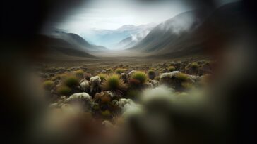 Vista panorámica del Páramo de Santurbán en Colombia