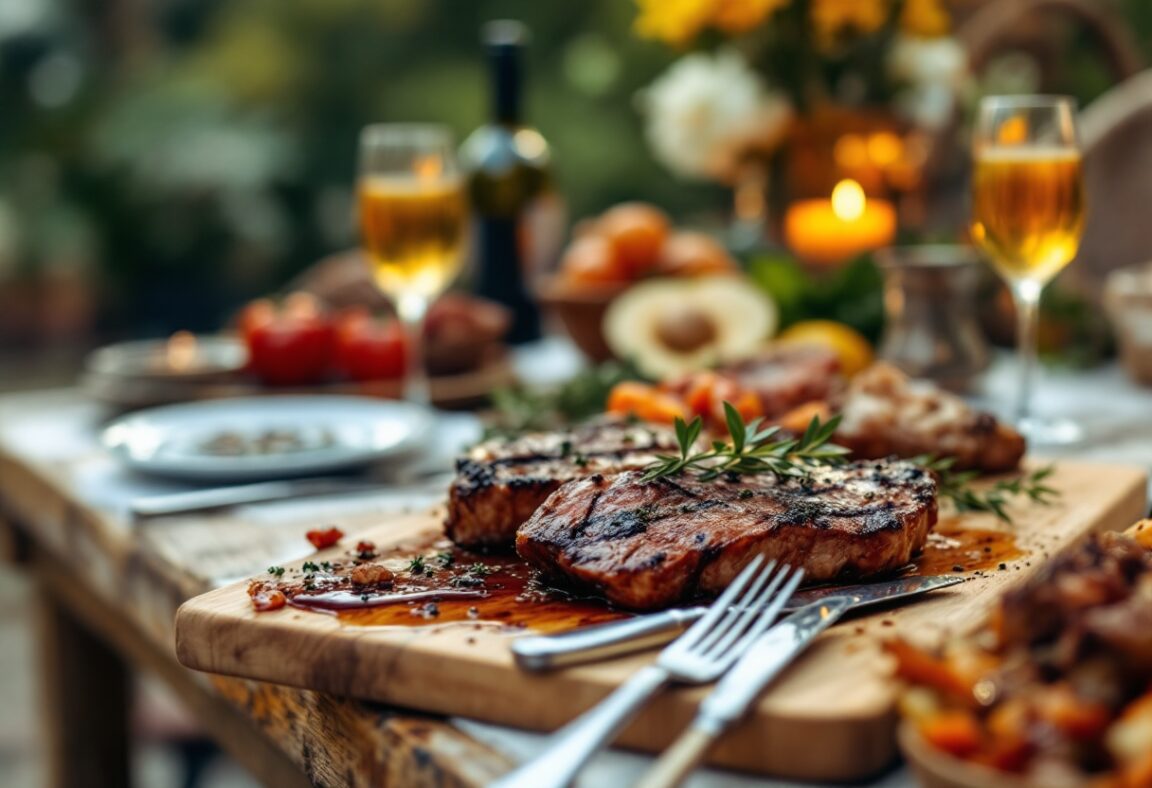 Cortes de carne únicos listos para la parrilla