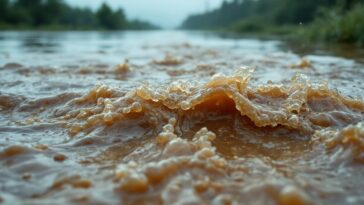 Immagine della crecida del fiume Pilcomayo a Salta