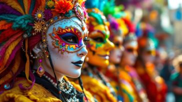 Immagine del Carnaval di Rio con un giovane scomparso