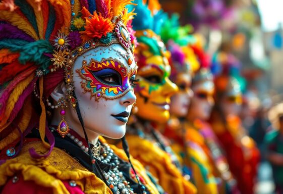 Immagine del Carnaval di Rio con un giovane scomparso