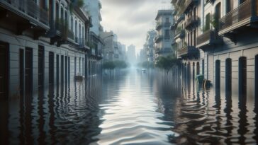 Vecinos enfrentando la tormenta en Buenos Aires