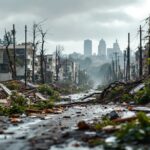 Tornado devastador en Estados Unidos durante una tormenta