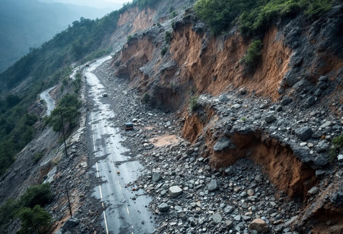 Deslizamientos de tierra en la carretera Panamericana