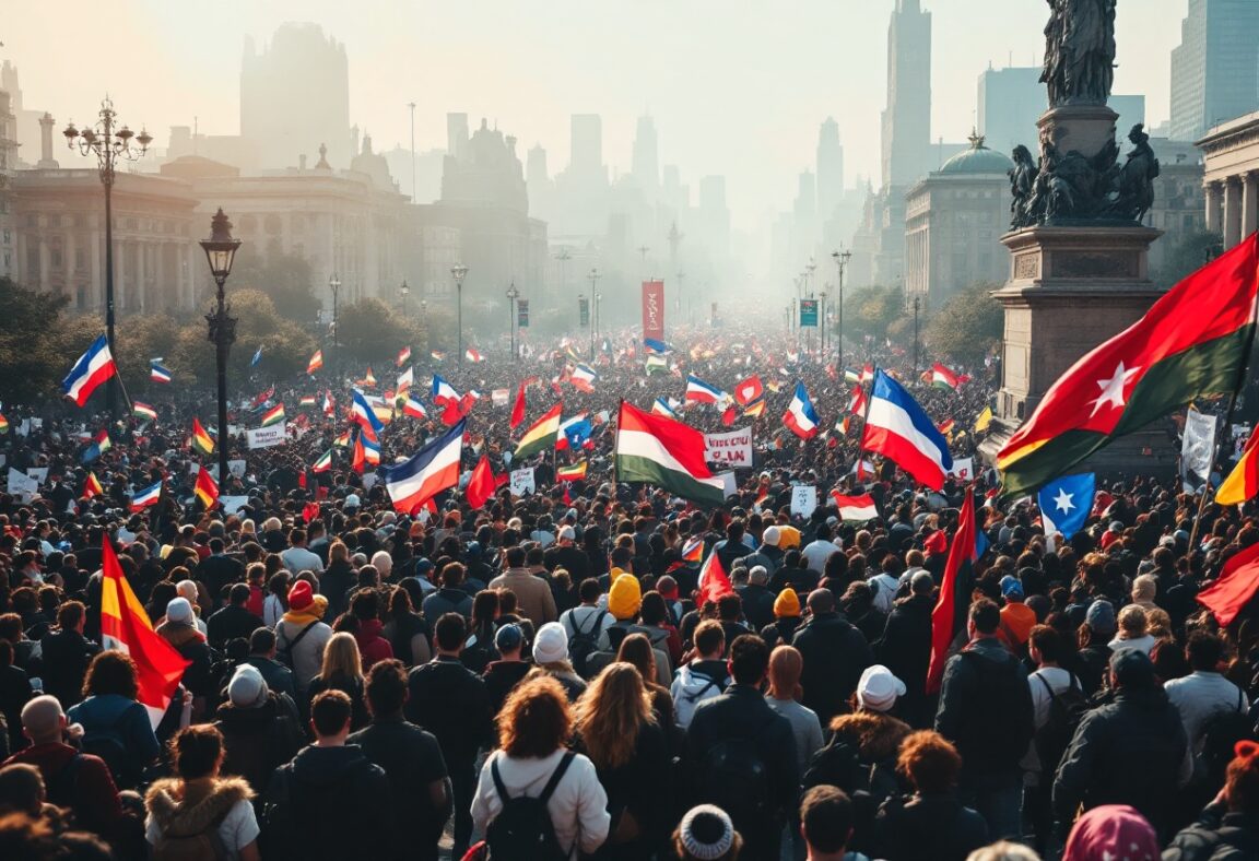 Ekrem Imamoglu durante una manifestazione politica