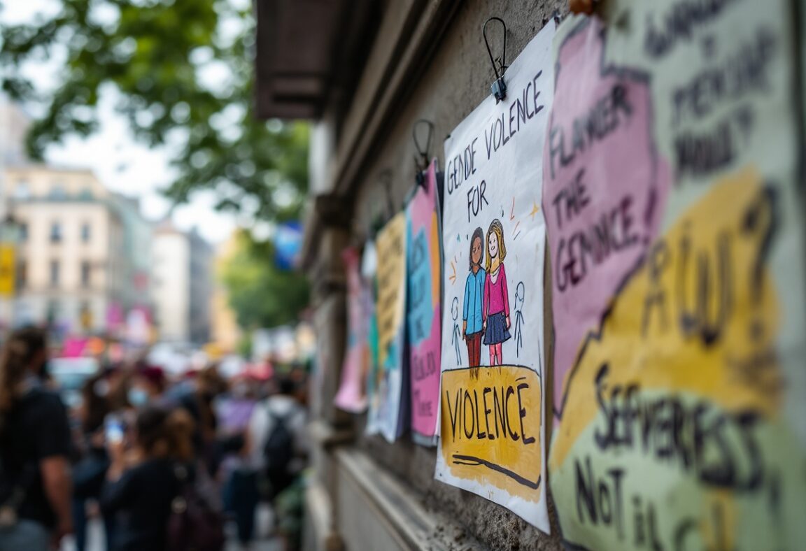 Immagine di donne unite contro la violenza di genere