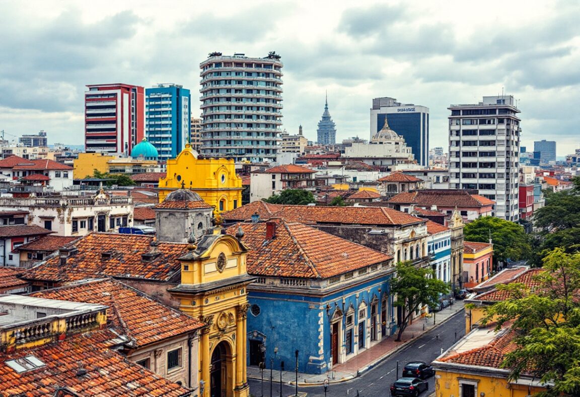 Dron sobrevolando Cartagena en un contexto de seguridad