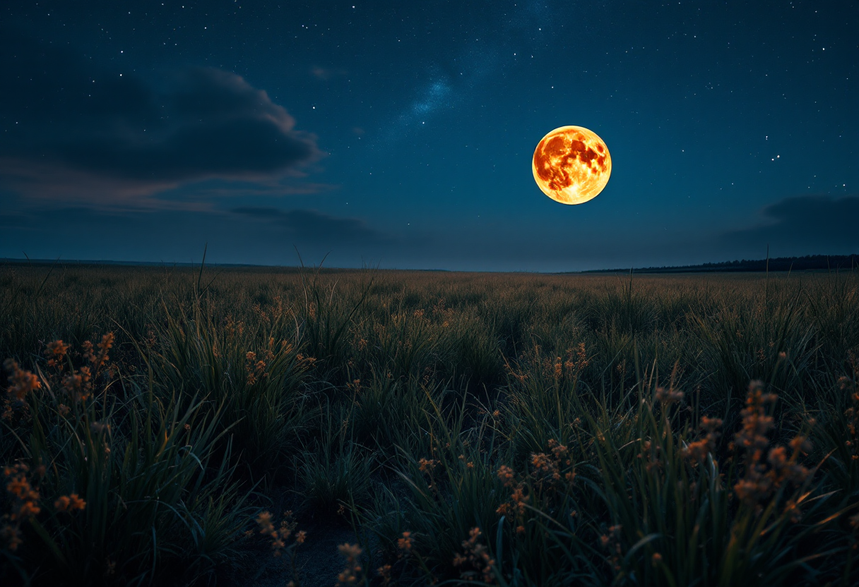 Eclissi lunare del 2025 vista da un luogo suggestivo