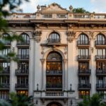 Vista del famoso edificio Chopin a Rio de Janeiro