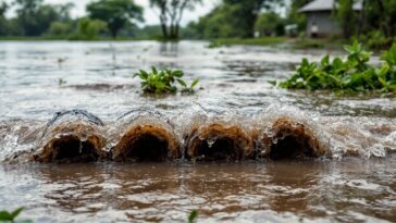 Desbordamiento del río Magdalena en Ricaurte