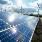 Panorama de energía renovable en Brasil con paneles solares