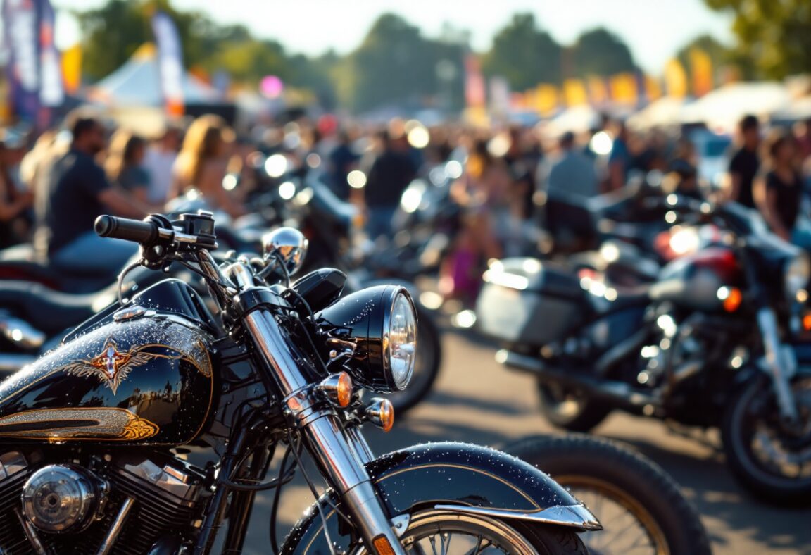 Riders enjoying the motorcycle festival in Termas de Río Hondo