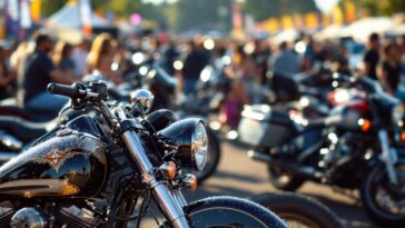 Riders enjoying the motorcycle festival in Termas de Río Hondo