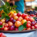 Immagine della fiesta de la ciruela con frutti e festeggiamenti