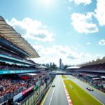 Piloti di Formula 1 in azione durante la gara in Australia 2025