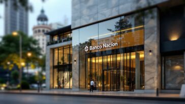 Manifestazione contro la privatizzazione del Banco Nación in Argentina