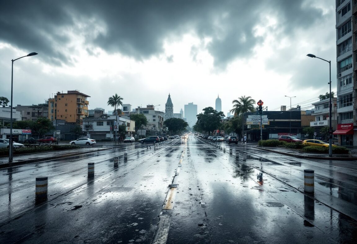 Lluvias y descenso de temperatura en São Paulo