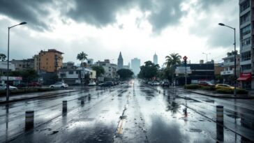 Lluvias y descenso de temperatura en São Paulo