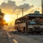 Immagine dell'incidente di un bus a Santa Marta con feriti