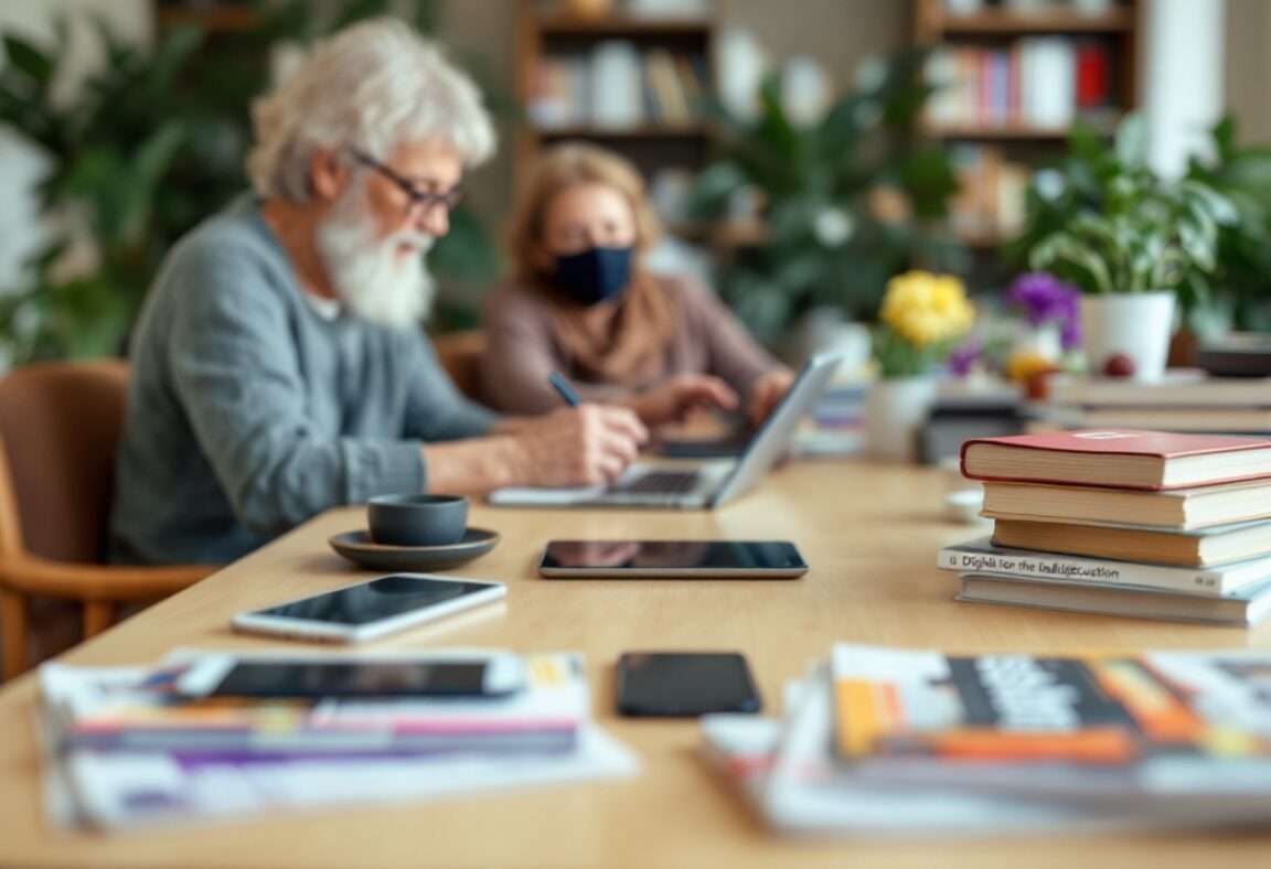 Mayores utilizando tecnología para la inclusión digital