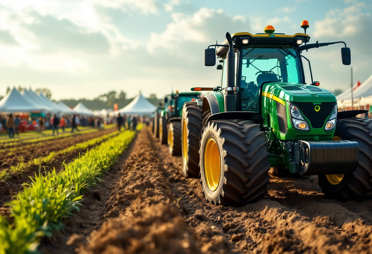 Esposizione di tecnologie agricole innovative a Expoagro