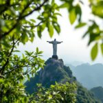 Cristo Redentor con cartelli de interdicción tras accidente